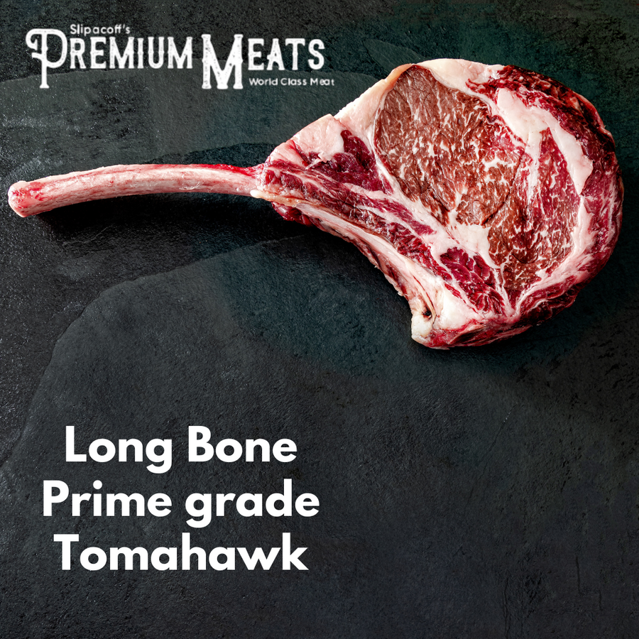 Long bone PRIME Grade Tomahawk steak