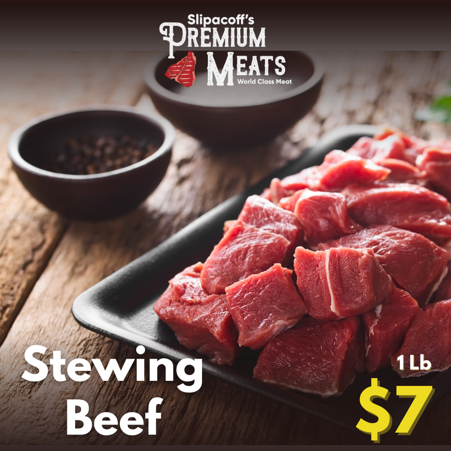 Stewing Beef Hand Cut- (1 lb)