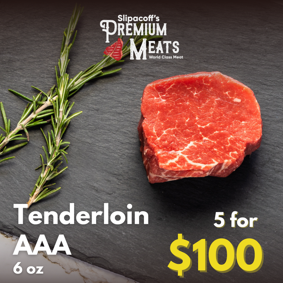 AAA Tenderloin Steak 5 for $100