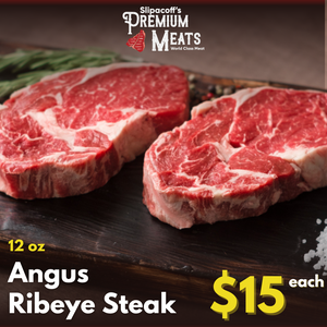 - SALES EVENT - 12 oz Ribeye Steak for $15