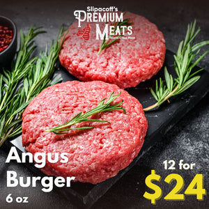 Angus Burger 6oz 12 for $24