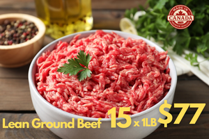 LEAN GROUND BEEF 15 x 1LB for $77