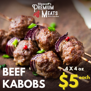 Beef Kabobs 4 x 4oz $5 each