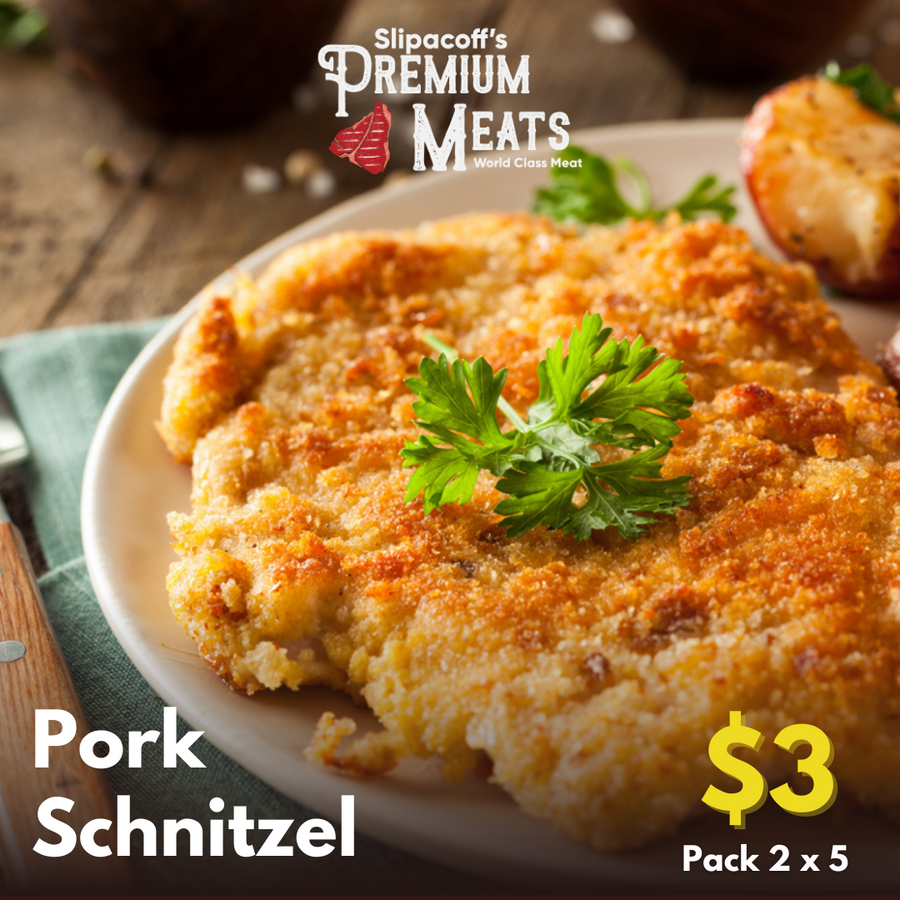 Pork Schnitzel (10 pieces) $3 each